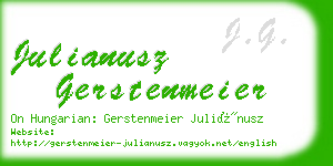 julianusz gerstenmeier business card